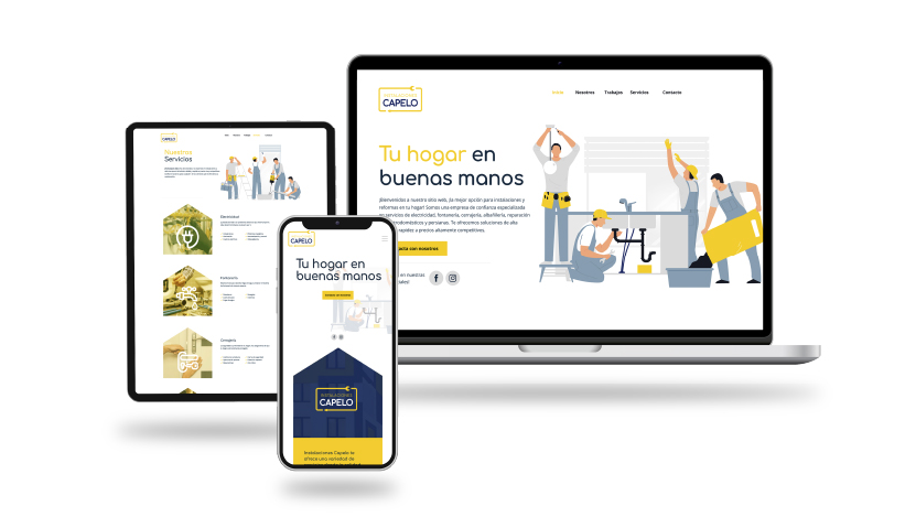 Diseñamos tu Página Web como Instalaciones Capelo.